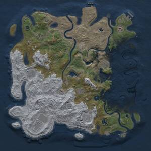 Thumbnail Rust Map: Procedural Map, Size: 4250, Seed: 718547702, 16 Monuments