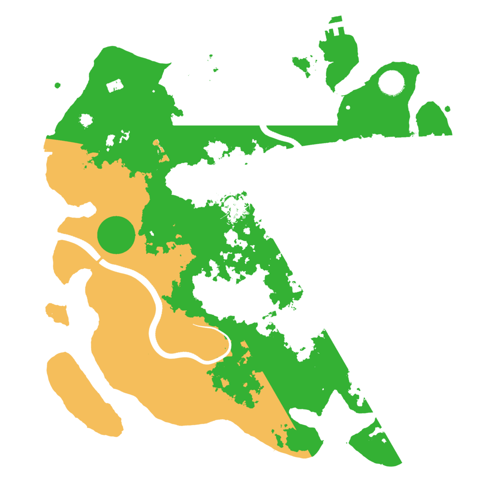 Biome Rust Map: Procedural Map, Size: 3500, Seed: 1695443548