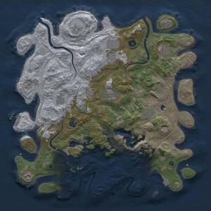 Thumbnail Rust Map: Procedural Map, Size: 4250, Seed: 933009375, 16 Monuments