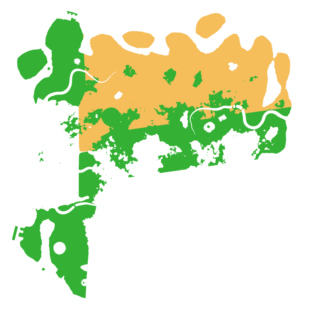 Biome Rust Map: Procedural Map, Size: 4500, Seed: 2070194032