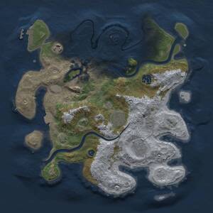 Thumbnail Rust Map: Procedural Map, Size: 3250, Seed: 2140199968, 11 Monuments