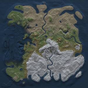 Thumbnail Rust Map: Procedural Map, Size: 5000, Seed: 268075925, 17 Monuments