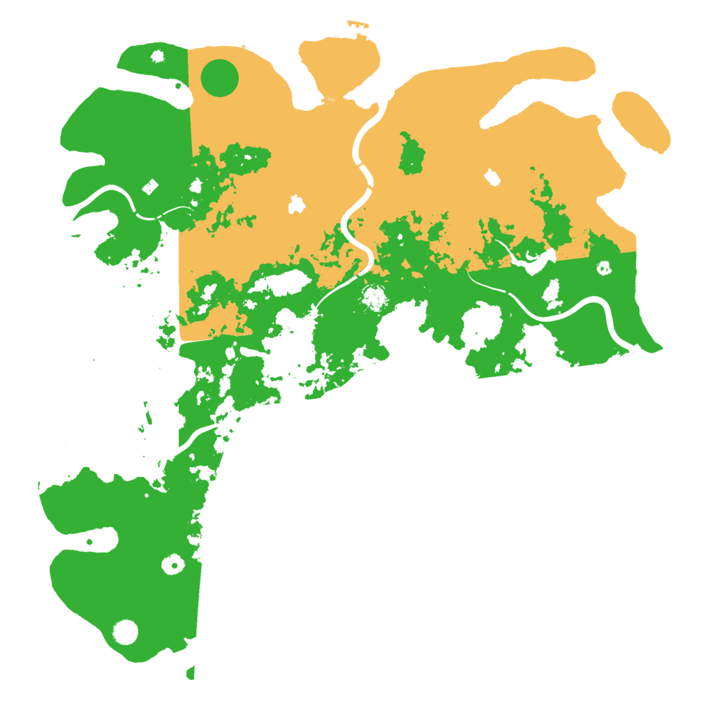 Biome Rust Map: Procedural Map, Size: 5000, Seed: 268075925