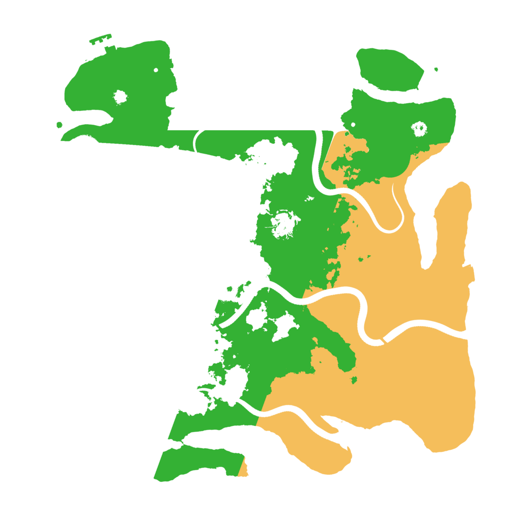 Biome Rust Map: Procedural Map, Size: 3500, Seed: 1329037118