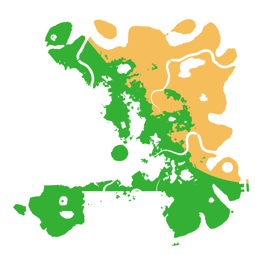 Biome Rust Map: Procedural Map, Size: 4200, Seed: 338303542