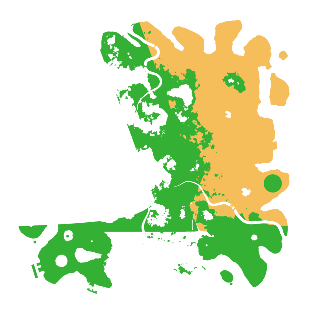 Biome Rust Map: Procedural Map, Size: 4500, Seed: 356248005