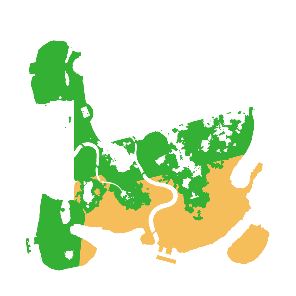 Biome Rust Map: Procedural Map, Size: 3000, Seed: 452145