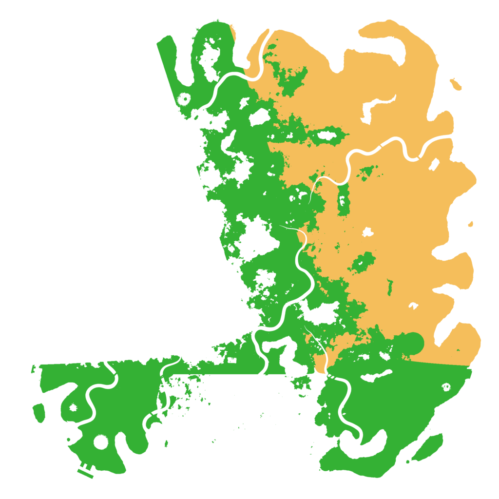 Biome Rust Map: Procedural Map, Size: 6000, Seed: 42445805