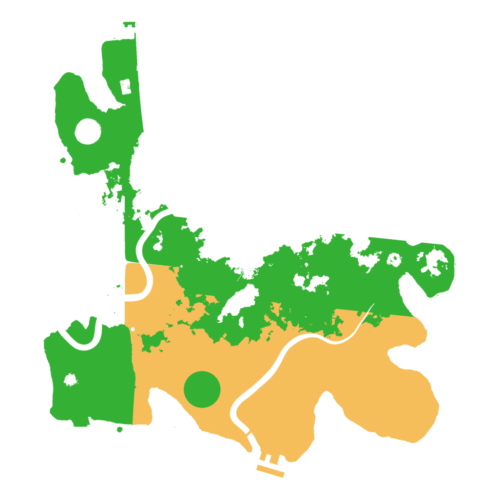 Biome Rust Map: Procedural Map, Size: 3600, Seed: 621327655