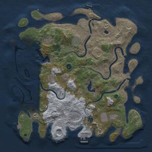 Thumbnail Rust Map: Procedural Map, Size: 4250, Seed: 361025182, 15 Monuments
