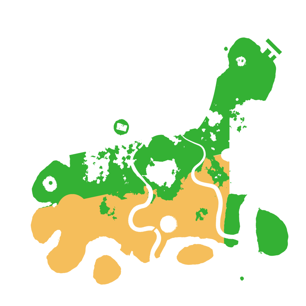 Biome Rust Map: Procedural Map, Size: 3200, Seed: 41531956