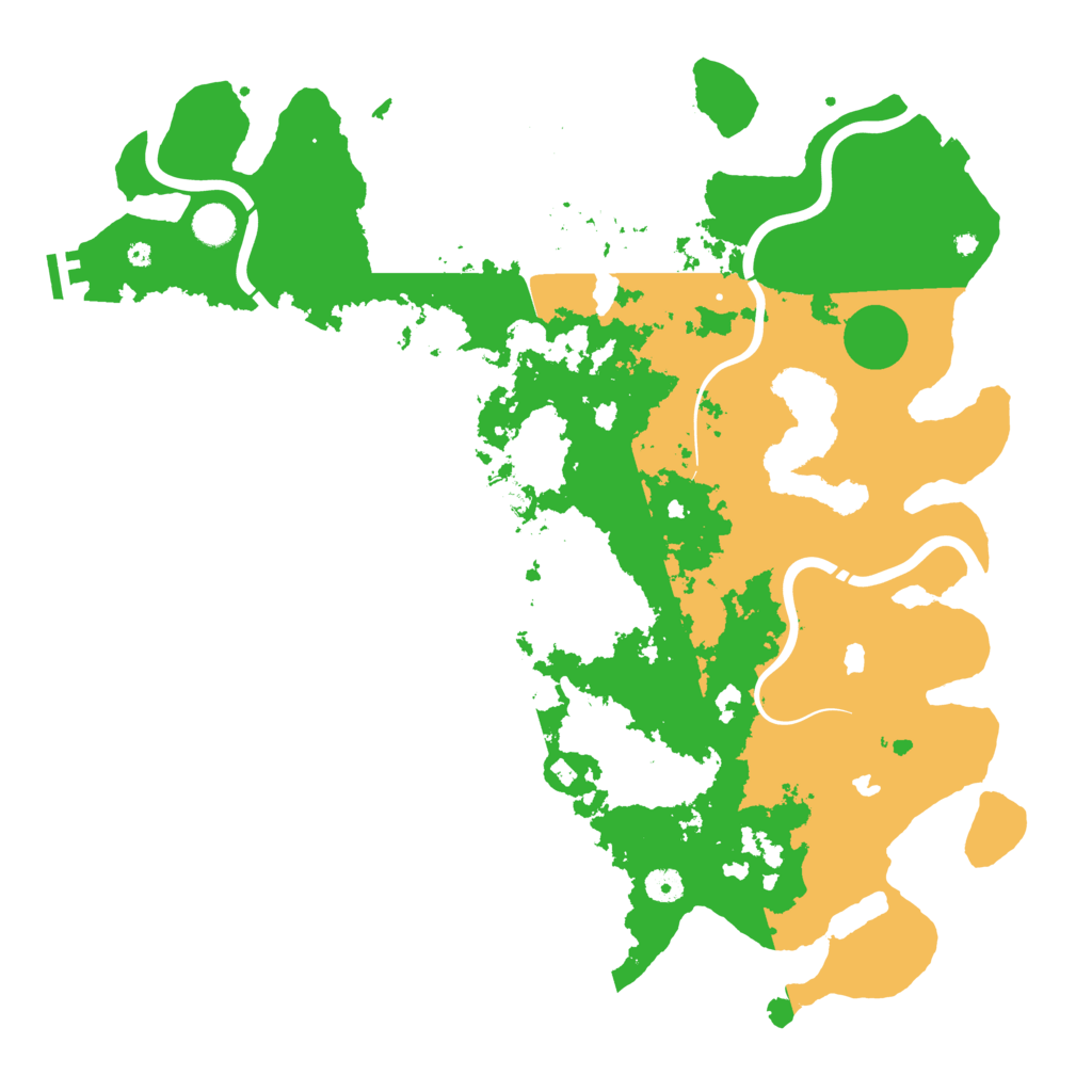 Biome Rust Map: Procedural Map, Size: 4500, Seed: 736542