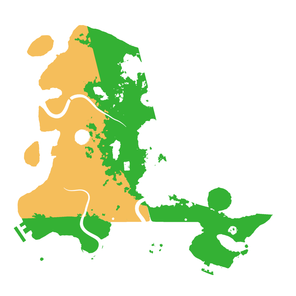 Biome Rust Map: Procedural Map, Size: 3500, Seed: 1910576810