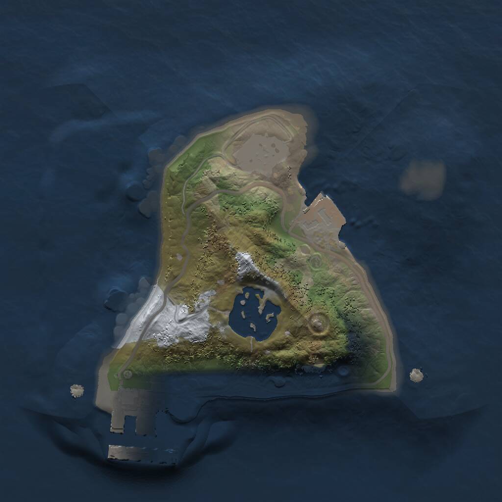 Rust Map: Procedural Map, Size: 1500, Seed: 1384985324, 3 Monuments