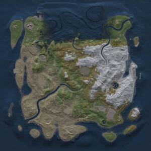 Thumbnail Rust Map: Procedural Map, Size: 3750, Seed: 2089942500, 15 Monuments