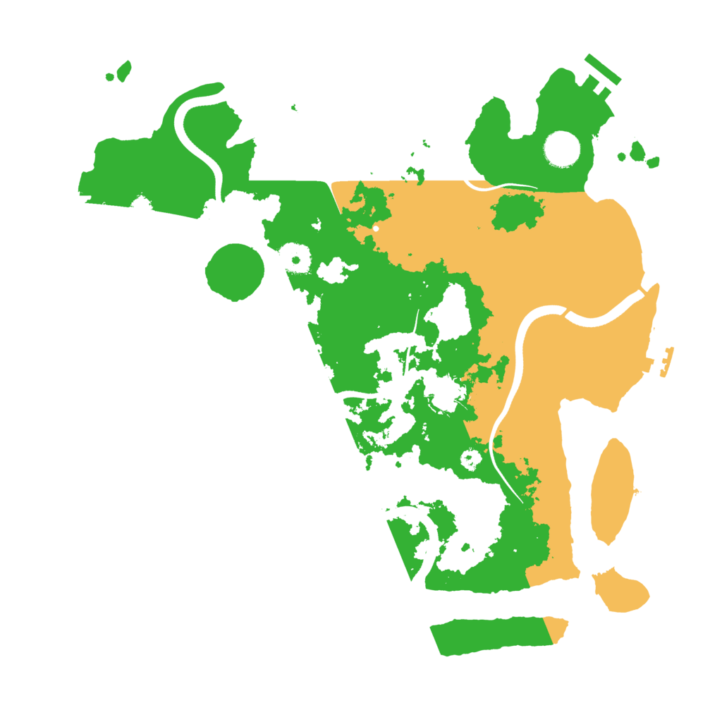 Biome Rust Map: Procedural Map, Size: 3500, Seed: 573930120