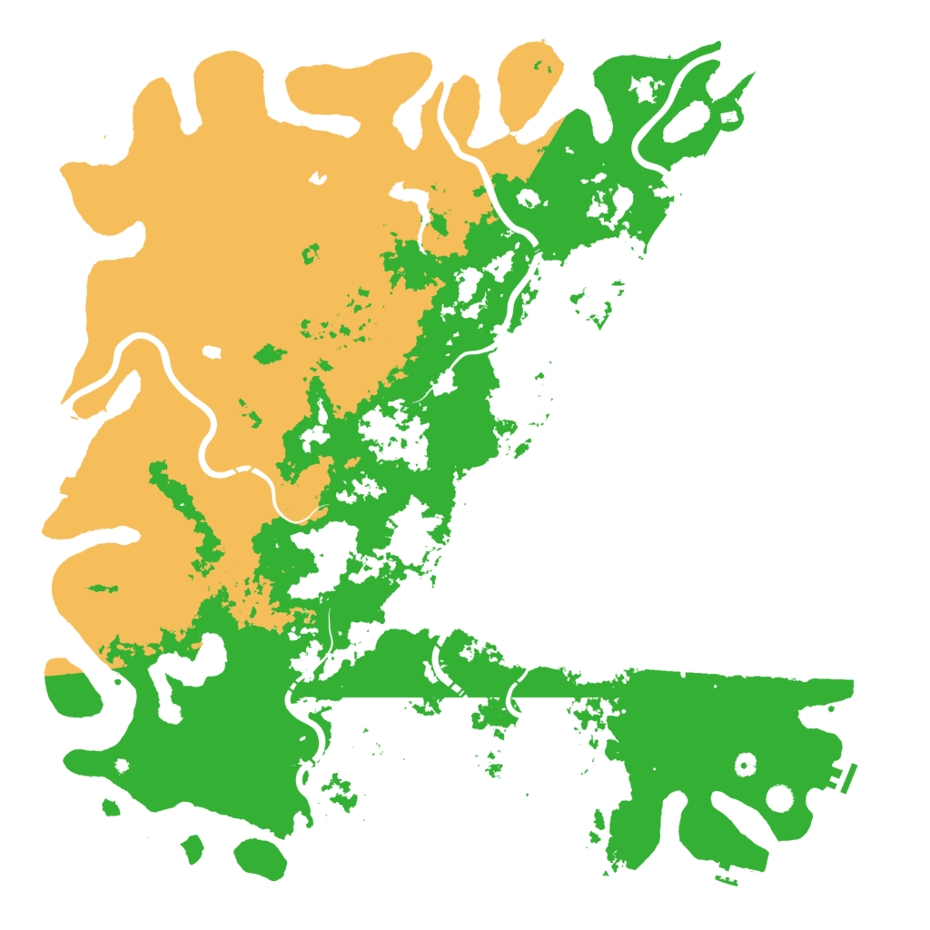 Biome Rust Map: Procedural Map, Size: 6000, Seed: 448993168
