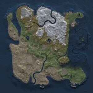 Thumbnail Rust Map: Procedural Map, Size: 3800, Seed: 1538234986, 17 Monuments