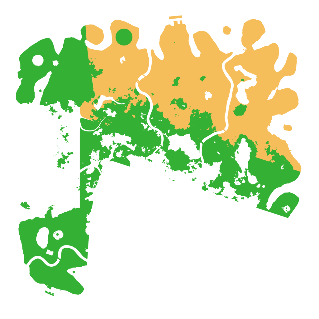 Biome Rust Map: Procedural Map, Size: 5000, Seed: 1936540303