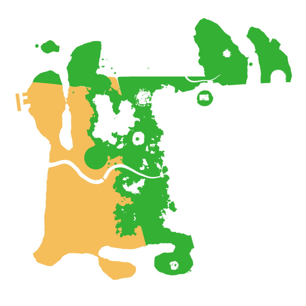 Biome Rust Map: Procedural Map, Size: 3500, Seed: 117762077