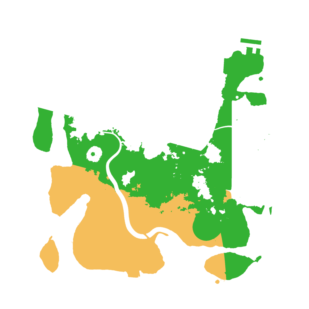 Biome Rust Map: Procedural Map, Size: 3000, Seed: 232387911