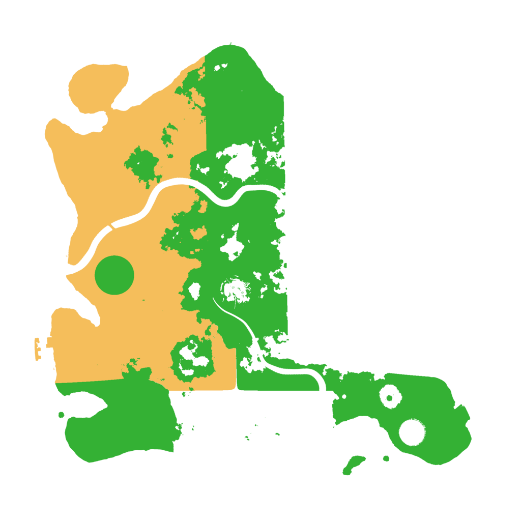 Biome Rust Map: Procedural Map, Size: 3500, Seed: 25855723