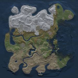 Thumbnail Rust Map: Procedural Map, Size: 4000, Seed: 1507905389, 16 Monuments