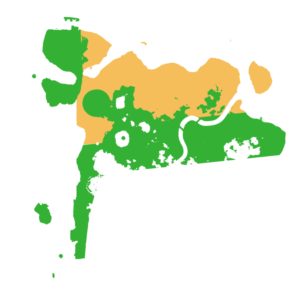 Biome Rust Map: Procedural Map, Size: 3000, Seed: 156987