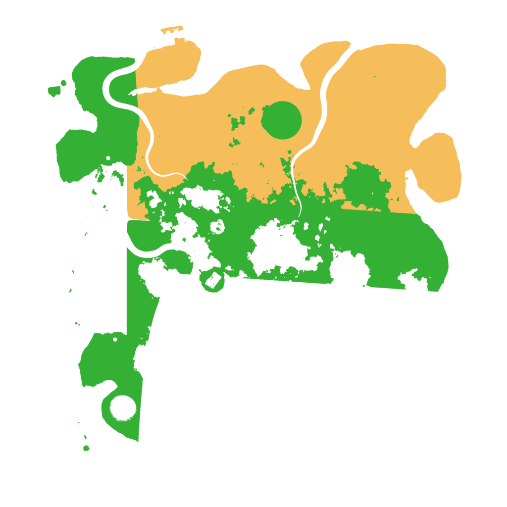 Biome Rust Map: Procedural Map, Size: 3500, Seed: 658563657