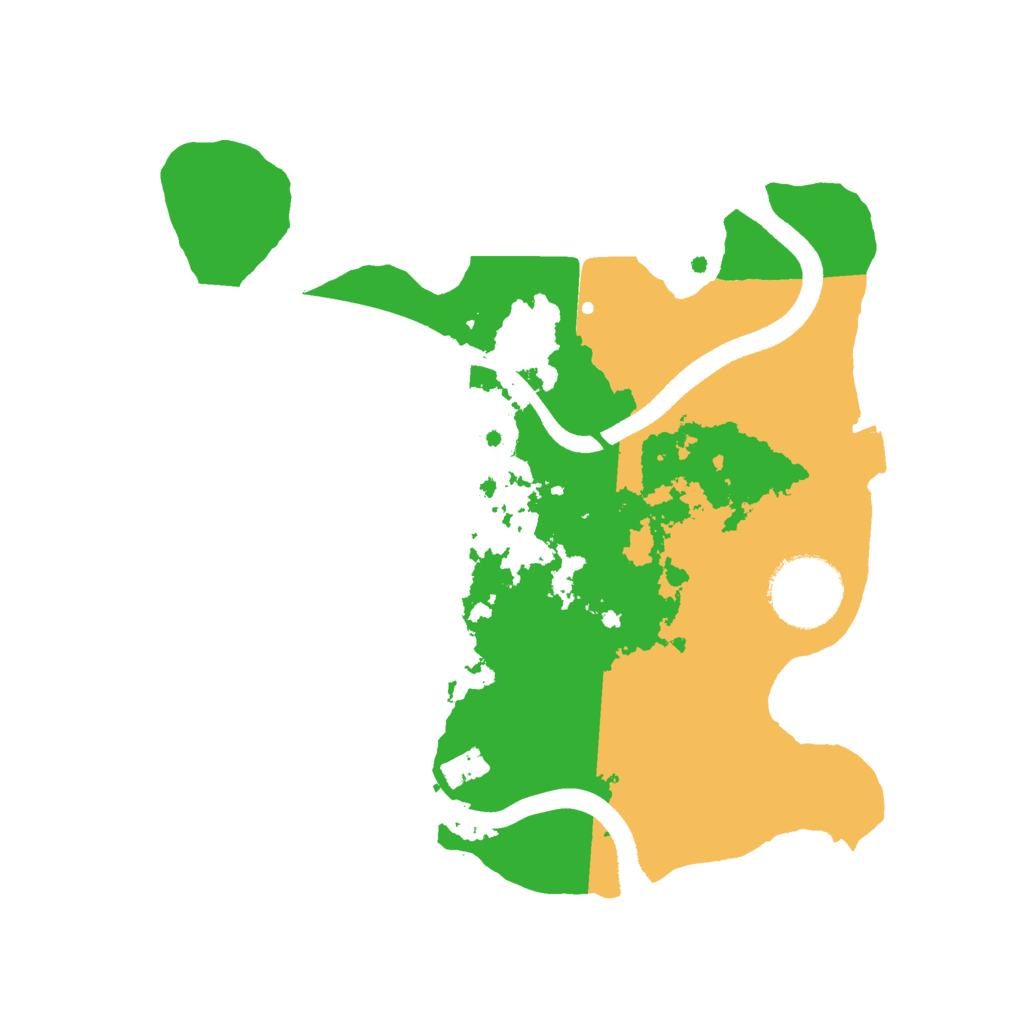 Biome Rust Map: Procedural Map, Size: 2500, Seed: 1416754621