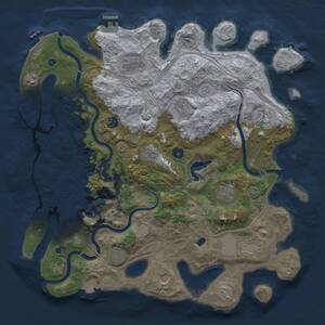 Thumbnail Rust Map: Procedural Map, Size: 4250, Seed: 212382895, 17 Monuments
