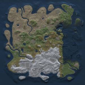 Thumbnail Rust Map: Procedural Map, Size: 4800, Seed: 1051230320, 17 Monuments