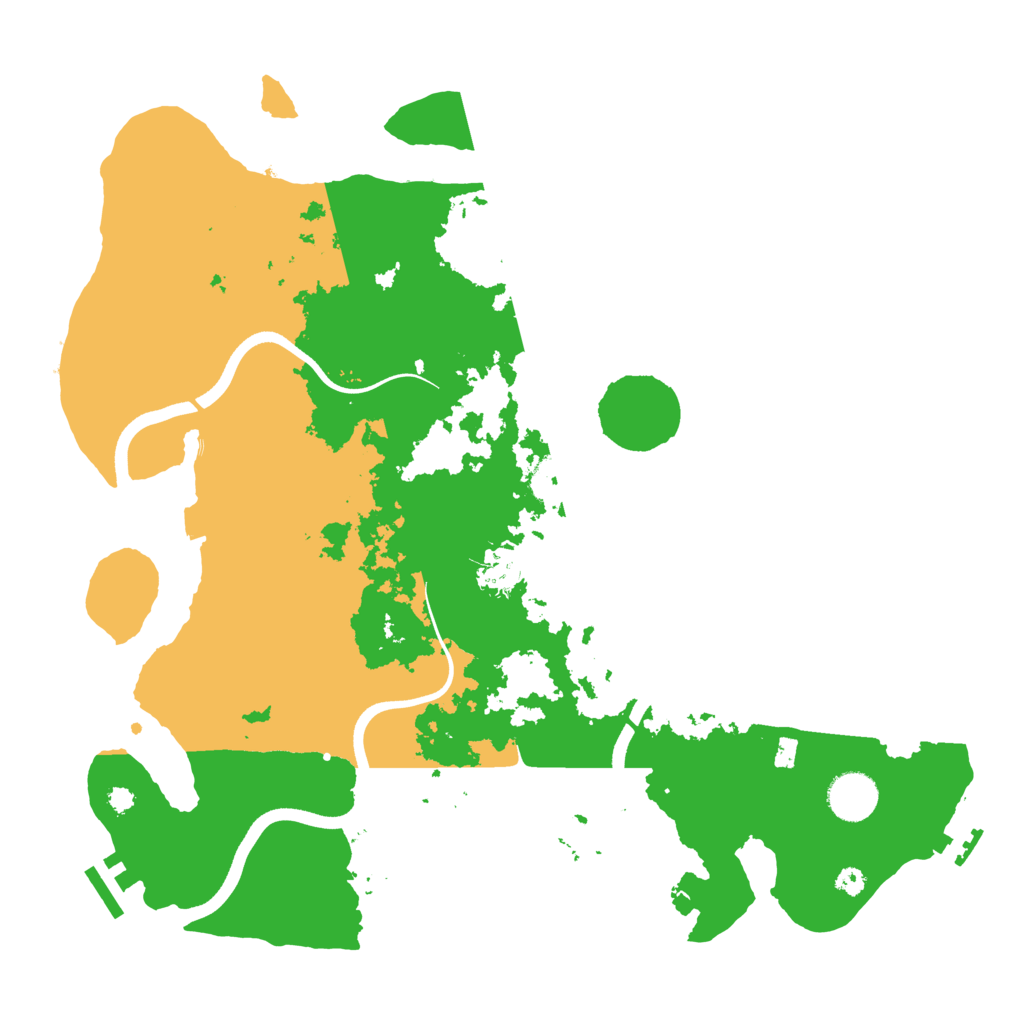 Biome Rust Map: Procedural Map, Size: 3650, Seed: 44501