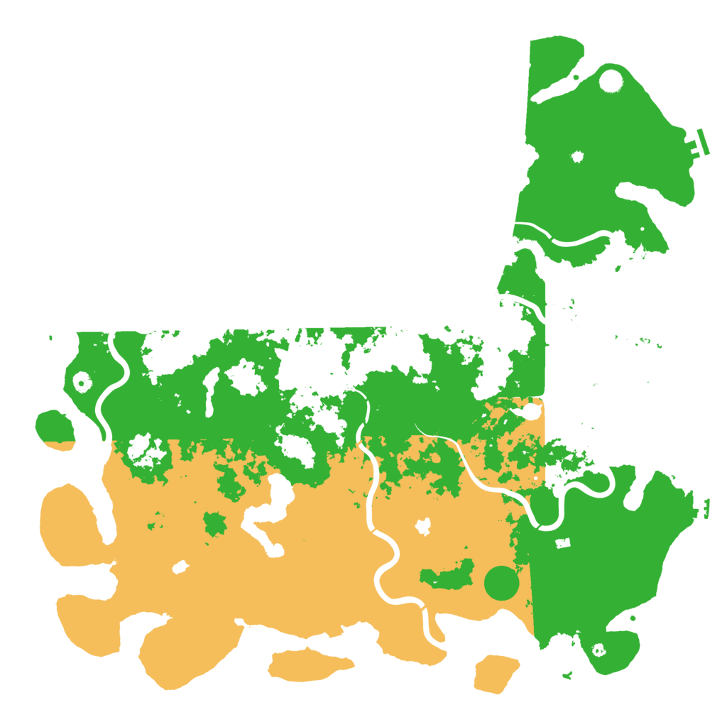 Biome Rust Map: Procedural Map, Size: 5500, Seed: 23506
