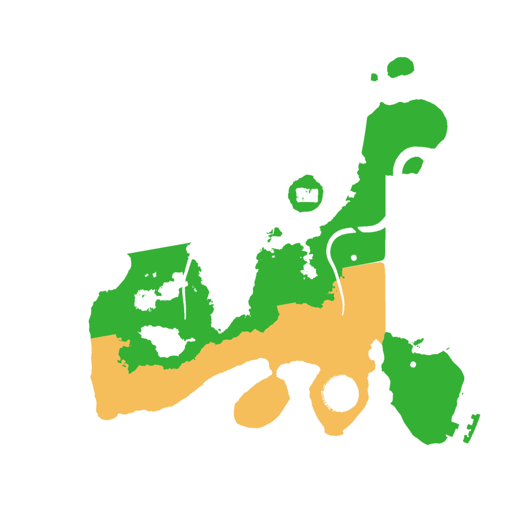 Biome Rust Map: Procedural Map, Size: 2500, Seed: 95676