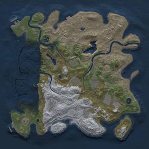 Thumbnail Rust Map: Procedural Map, Size: 4000, Seed: 817698650, 16 Monuments