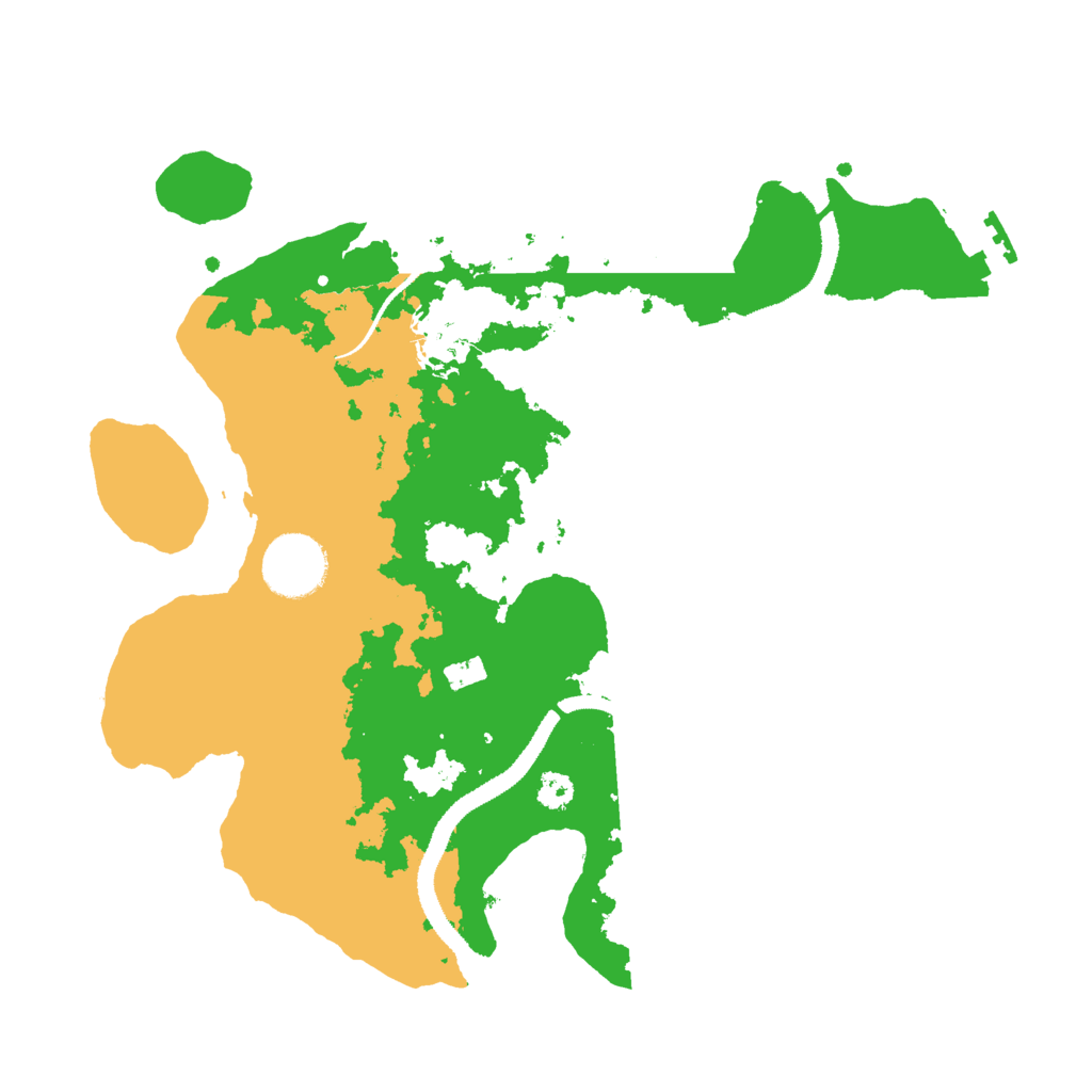 Biome Rust Map: Procedural Map, Size: 3000, Seed: 76395200