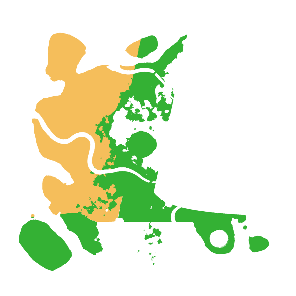 Biome Rust Map: Procedural Map, Size: 3000, Seed: 42071069