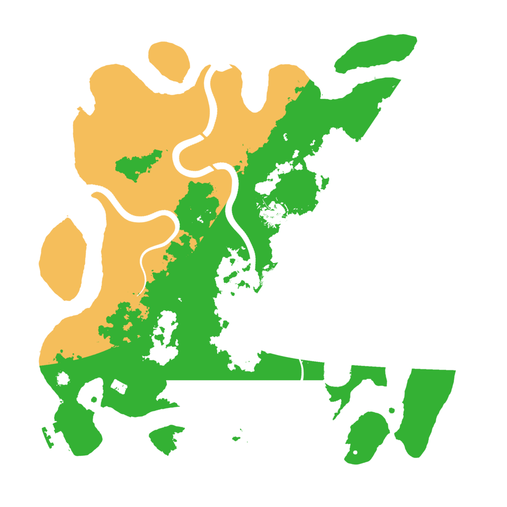 Biome Rust Map: Procedural Map, Size: 3500, Seed: 658053073