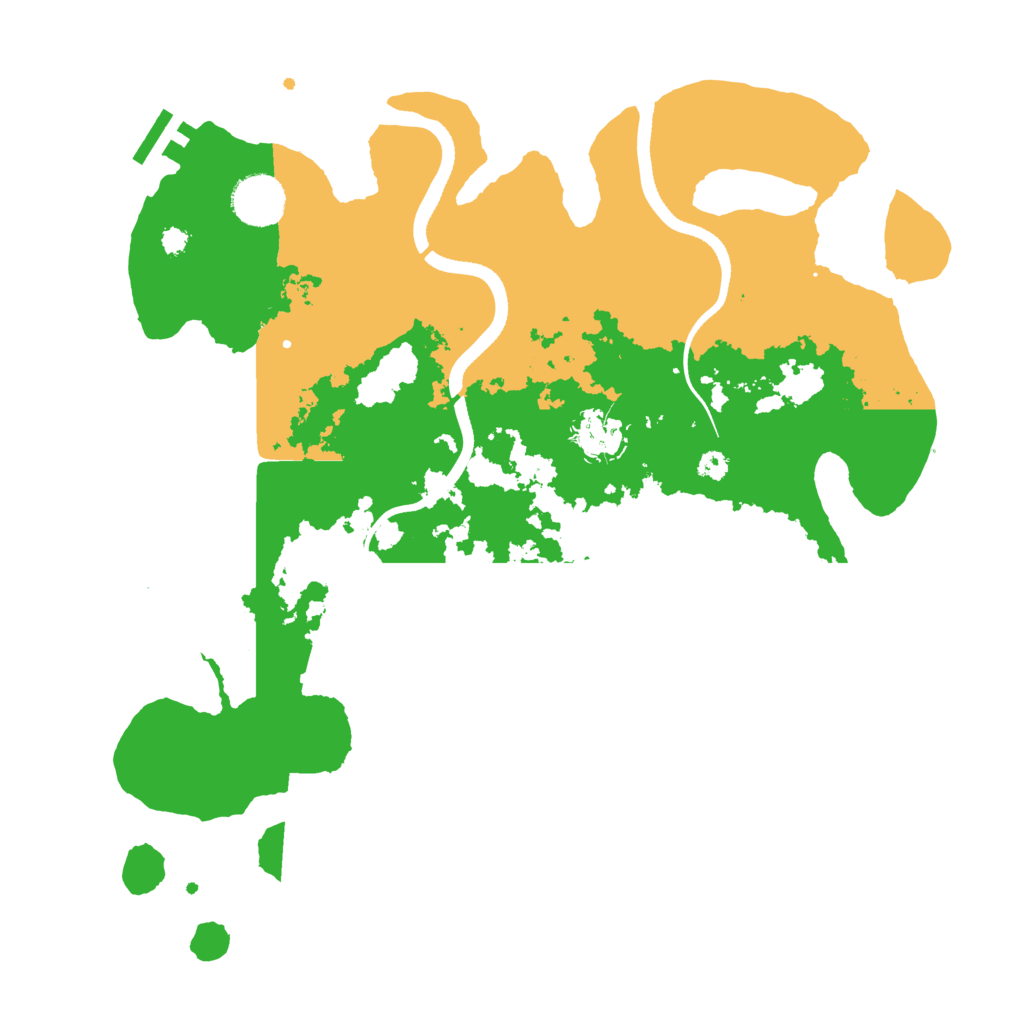 Biome Rust Map: Procedural Map, Size: 3500, Seed: 77803