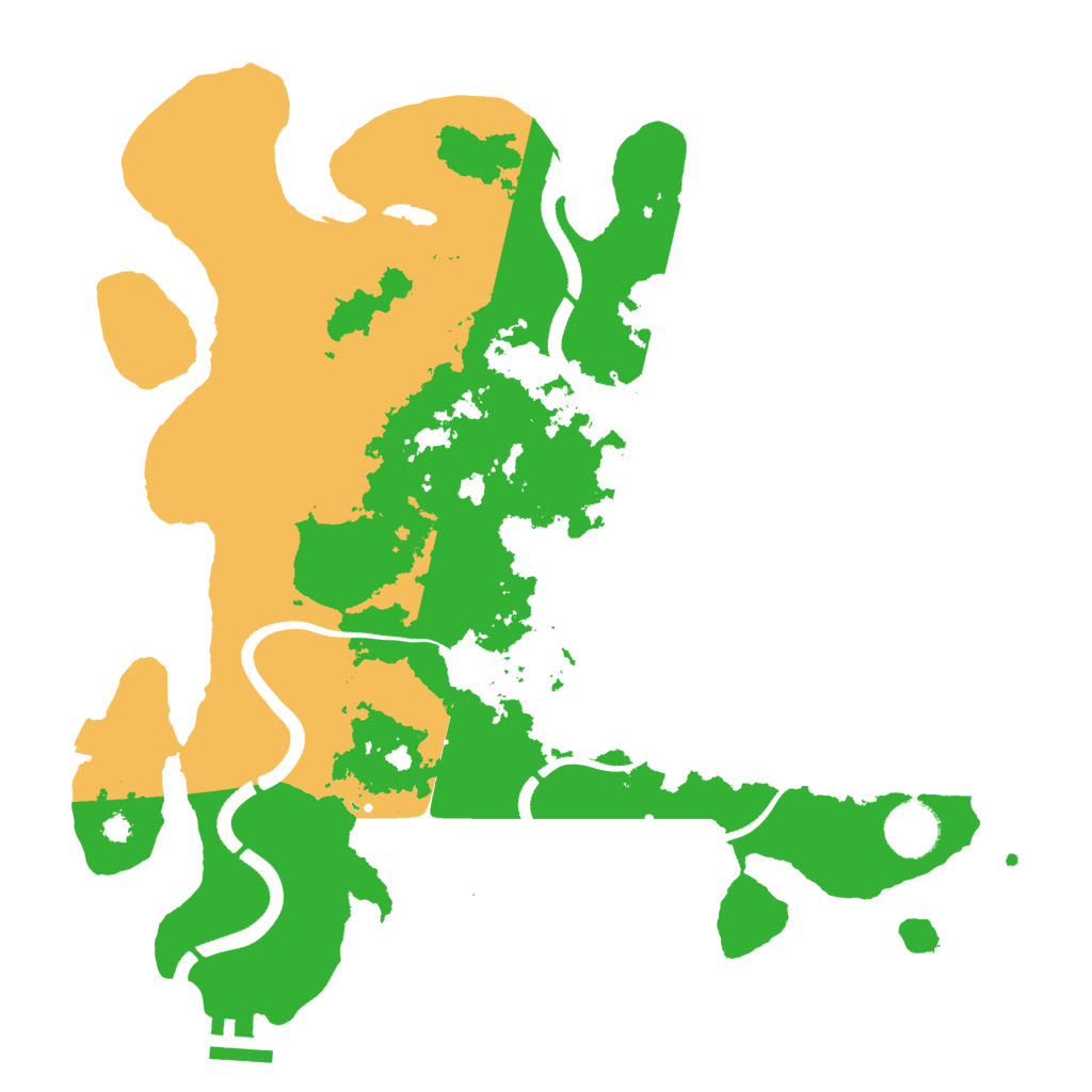 Biome Rust Map: Procedural Map, Size: 3500, Seed: 1364678607