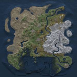 Thumbnail Rust Map: Procedural Map, Size: 4000, Seed: 1971257291, 16 Monuments