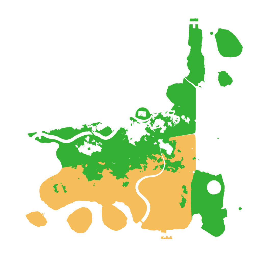 Biome Rust Map: Procedural Map, Size: 3500, Seed: 426302110