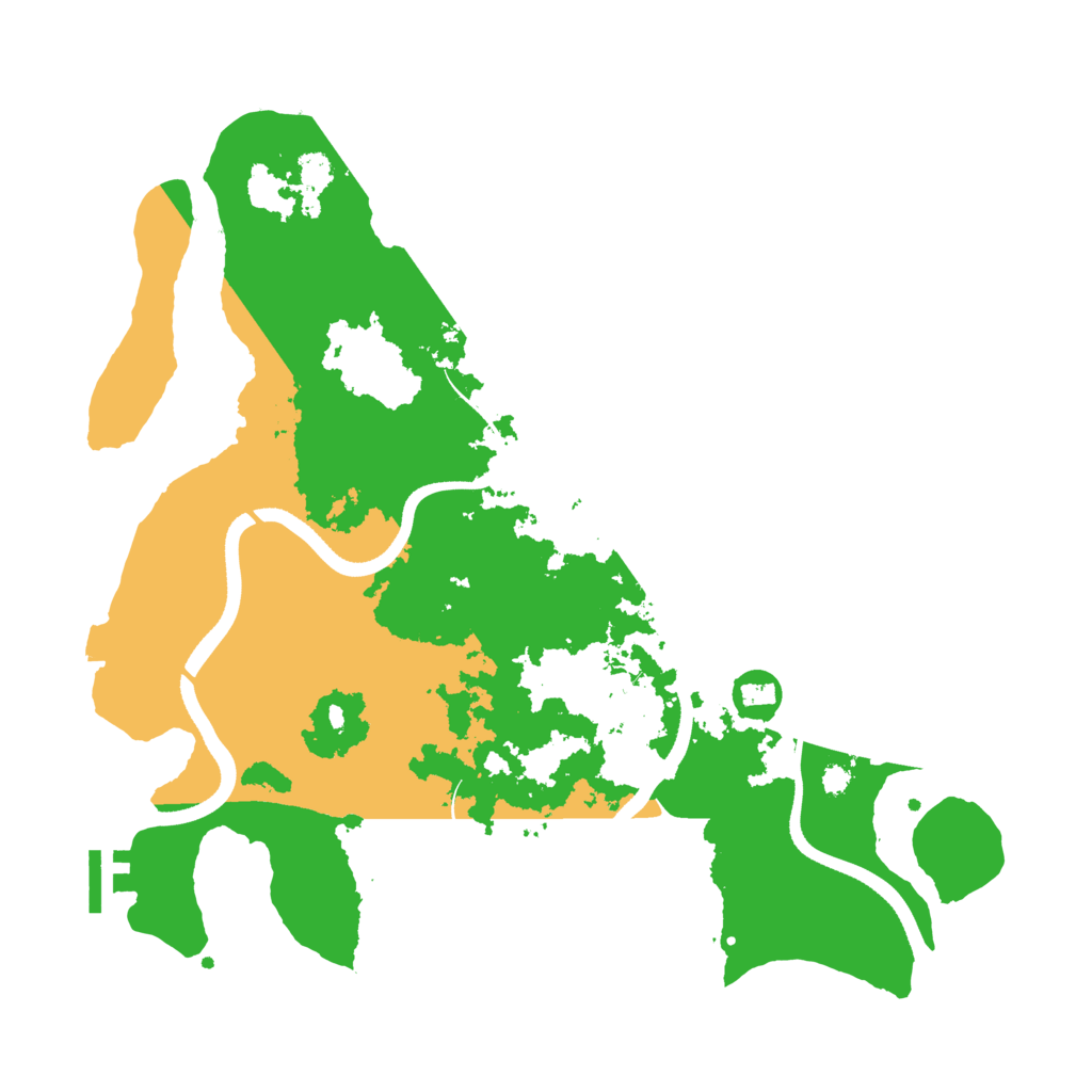 Biome Rust Map: Procedural Map, Size: 3500, Seed: 853349898