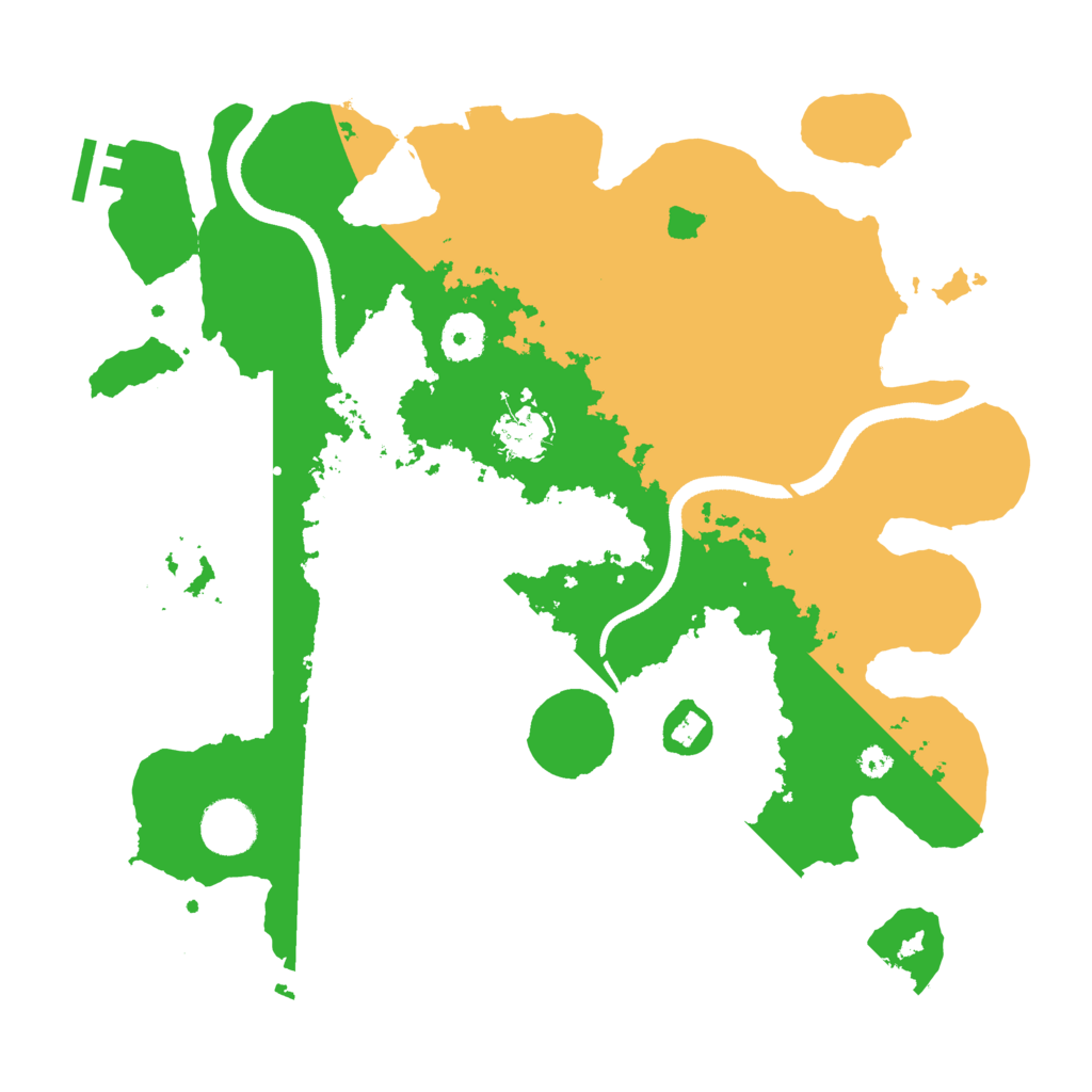 Biome Rust Map: Procedural Map, Size: 3500, Seed: 123047