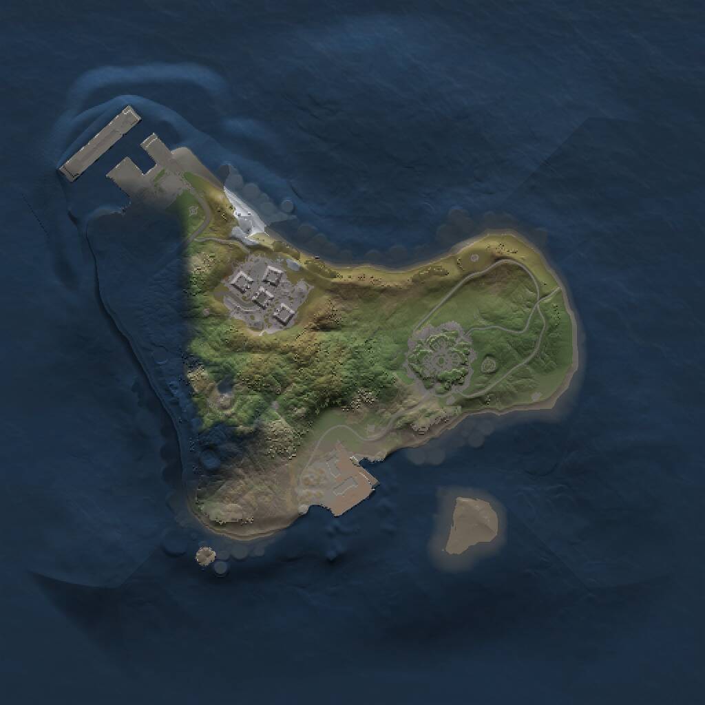 Rust Map: Procedural Map, Size: 1500, Seed: 559172016, 4 Monuments