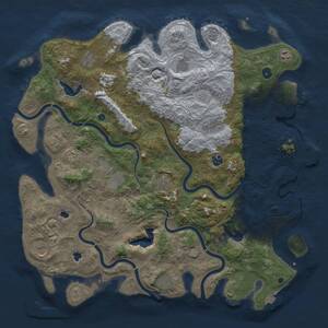 Thumbnail Rust Map: Procedural Map, Size: 4750, Seed: 1929088697, 17 Monuments