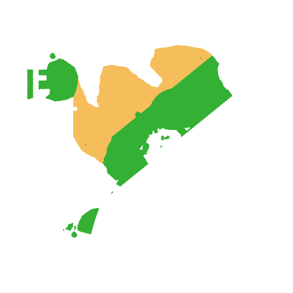 Biome Rust Map: Procedural Map, Size: 2000, Seed: 435416541