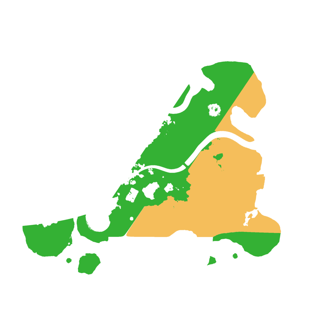 Biome Rust Map: Procedural Map, Size: 2500, Seed: 32691