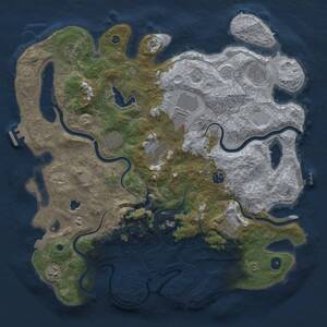 Thumbnail Rust Map: Procedural Map, Size: 4200, Seed: 859347, 15 Monuments